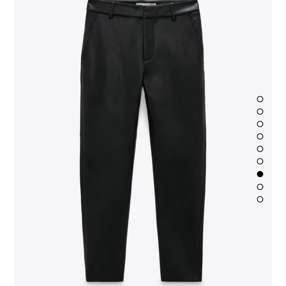 Zara faux leather pants NWT size 38